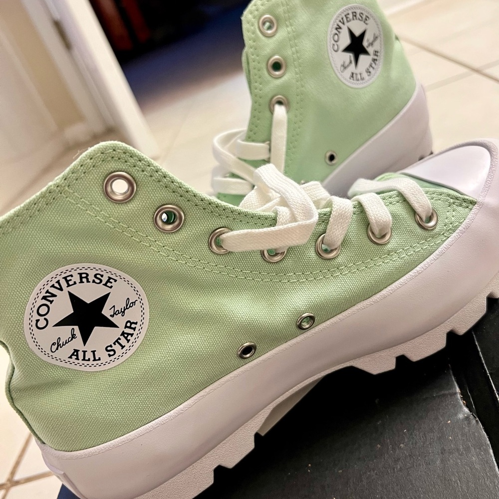 HTF Pistachio Green Converse | All Star Chuck Taylor Lugged Platform Sneakers